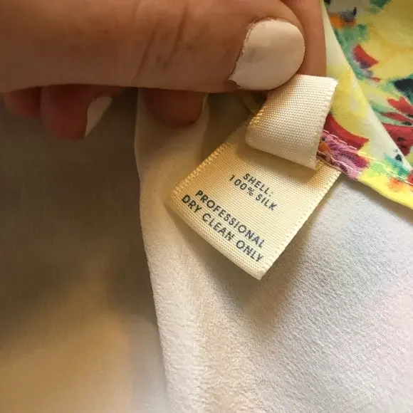 Rebecca Minkoff Split Shirt-tail Silk Floral Tank Top Size 4 - Picture 5 of 5